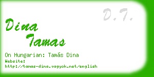 dina tamas business card
