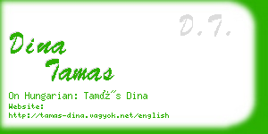 dina tamas business card